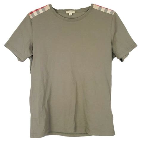 burberry brit shoulder patch t shirt|Burberry clothing website.